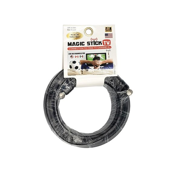 Magic Stick BLK MAX HD Antenna HDTV FREE Digital Channels Plus Free 20ft Cable - Picture 2 of 5